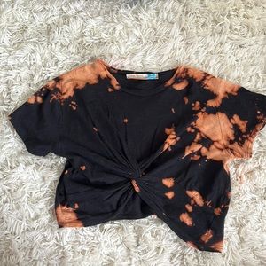 Vintage Havana black bleached crop top